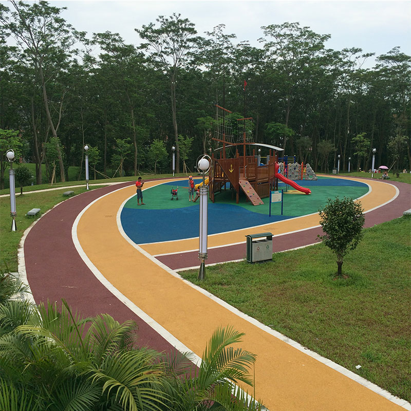 幼兒園院內(nèi)彩色地面丙烯酸地坪